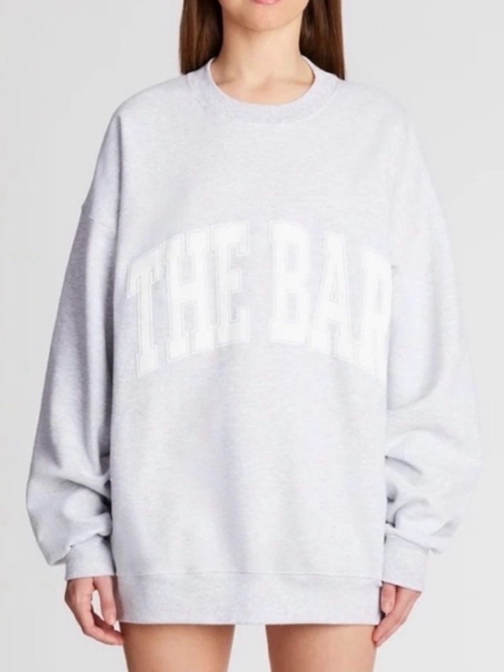 The Bar Light Oversized Sweatshirt with Raised Logo